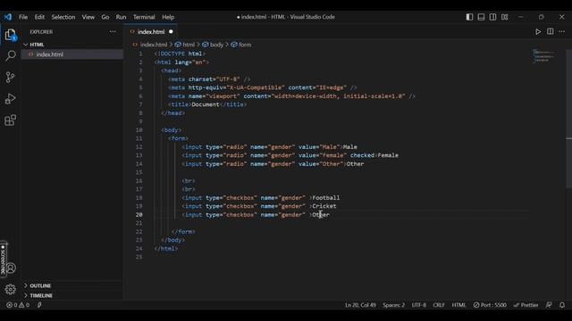 HTML Tutorial [Part-29] | HTML Forms CheckBox| Coding Route | HTML Tutorial 2023 смотреть онлайн