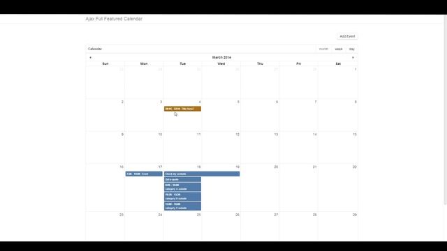 Ajax Full Featured Calendar (fullcalendar) - 17.Pure PHP смотреть онлайн