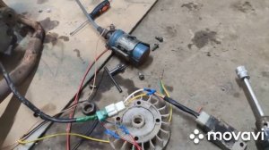 Запуск китайского двигателя без скутера!!! Смотреть всем!!!!