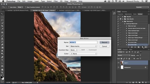 How to Create Watermarks in Photoshop using Conditional Actions смотреть онлайн