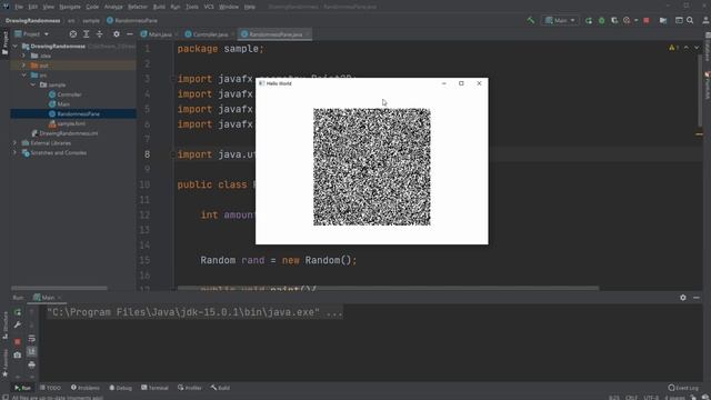 JavaFX and Scene Builder - IntelliJ: Drawing Randomness смотреть онлайн