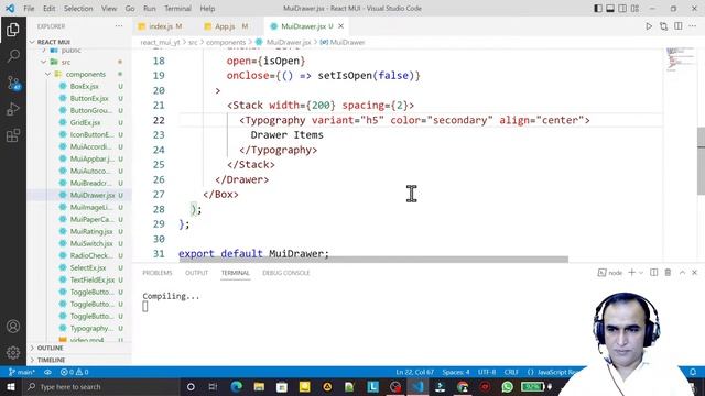 25. React Material UI Drawer with React Router | Dr Vipin Classes смотреть онлайн