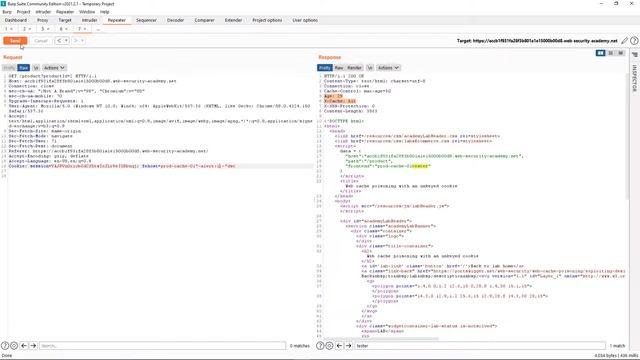 Web Cache Poising Using Cookie-Portswigger Web Security Exercise смотреть онлайн