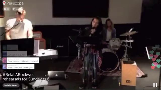 Isabela Moner #BelaLARockwell Rehearsal (via Periscope) смотреть онлайн
