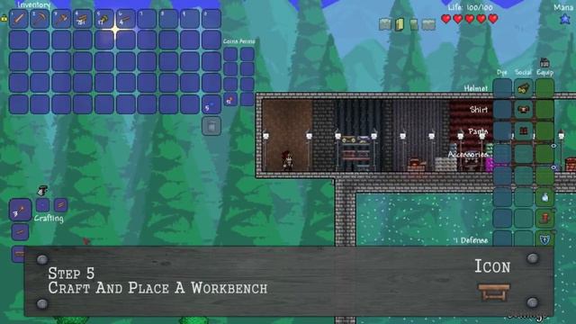 Terraria : " Lead Pickaxe " [ENG] [How To Get] [Step by Step] смотреть онлайн