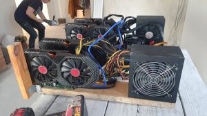 ПРОСТЕЙШАЯ МАЙНИНГ-ФЕРМА на 4 видеокарт ИЗ МУСОРА (RX580 8Gb на 775 сокете)