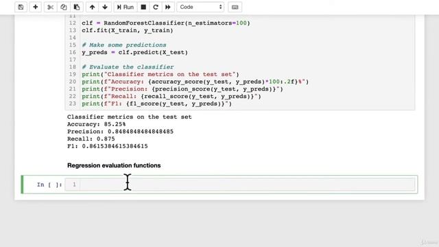 9.32 Evaluating A Model With Scikit-learn Functions смотреть онлайн