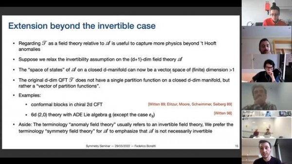 Federico Bonetti: Symmetry field theories from string theory - March 29, 2022