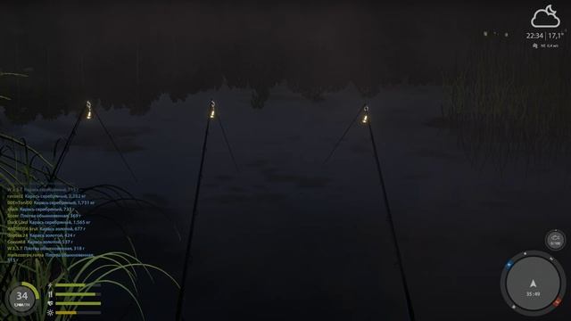 Русская рыбалка 4 - Старое озеро Комариное - Трофейный карась на выползка смотреть онлайн