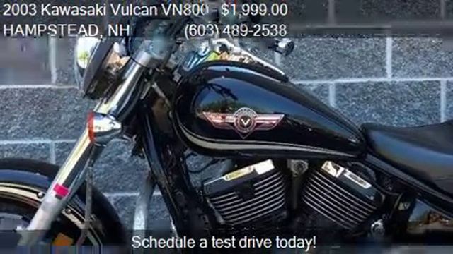 2003 Kawasaki Vulcan VN800 for sale in HAMPSTEAD, NH 03841 смотреть онлайн