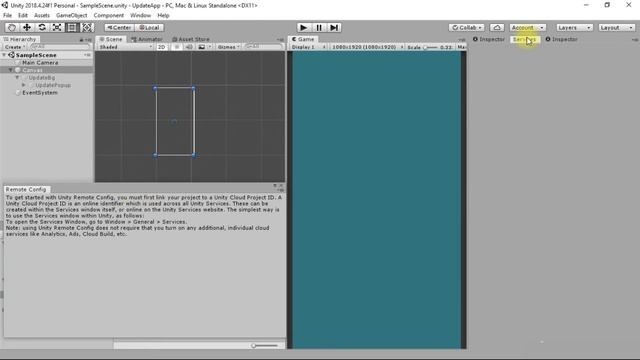 Unity Tutorial - Update Popup inside game using Unity Remote Config.[Edited version] смотреть онлайн