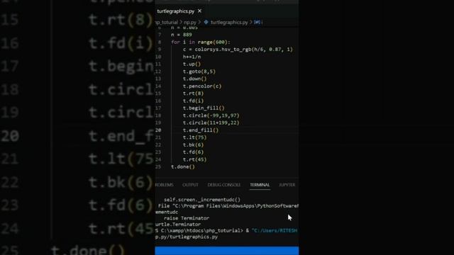 turtle graphics #python смотреть онлайн