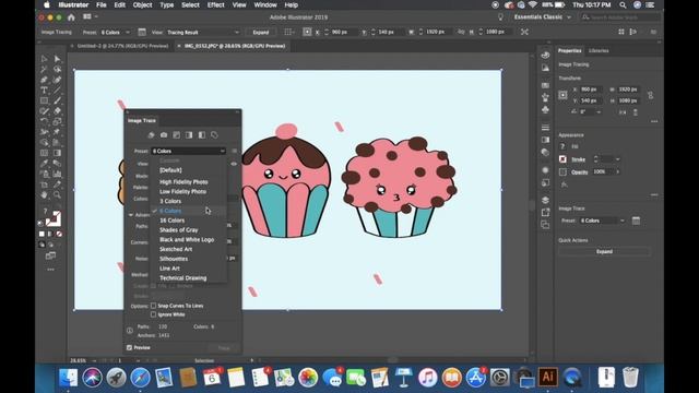 How to Turn Procreate Drawings To Vector Graphics | Adobe Illustrator смотреть онлайн