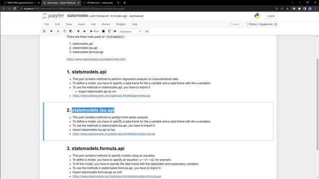 python - statsmodels - overview смотреть онлайн