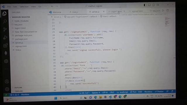 Login page using crud and express JS with Firebase Integration смотреть онлайн