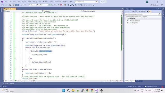 How to learn programming in Tamil || C# Find Duplicate words and count in a sentence смотреть онлайн