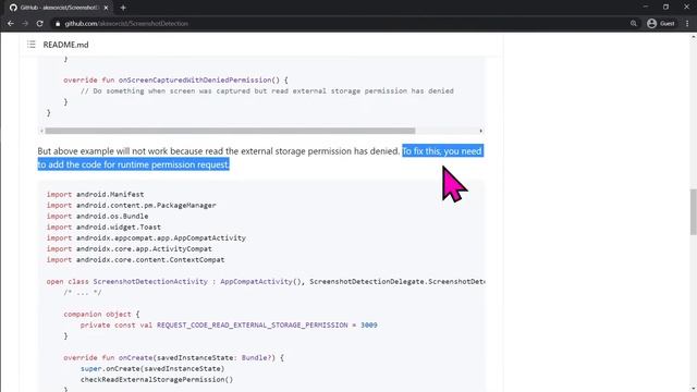 Detect Screenshot in an Android App with a ScreenshotDetection Library смотреть онлайн