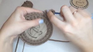 Подставка под горячее крючком, оригинальная обвязка, необычный узор