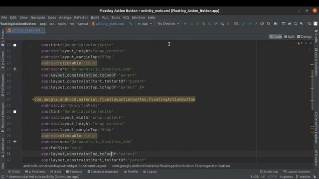 ANDROID - FLOATING ACTION BUTTON TUTORIAL IN JAVA | DEFAULT, MINI & EXTENDED FAB смотреть онлайн