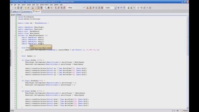 Unity3D Урок 16 [Машина]