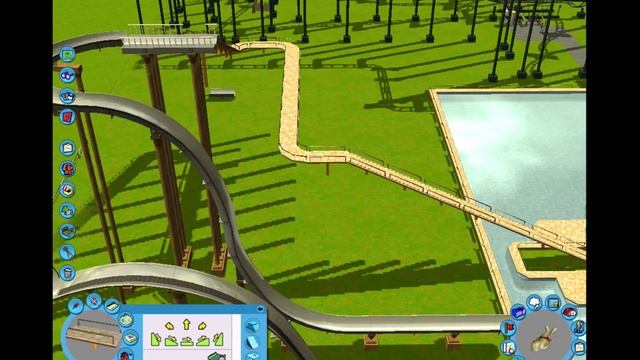 Roller Coaster Tycoon 3 Tutorial Entrance & Exits, and Connecting Water Slides to Pool Complex смотреть онлайн