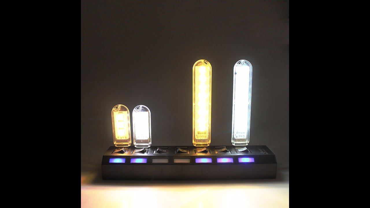 Светодиодный USB Светильник Обзор Тест смотреть онлайн