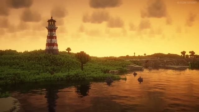 ⚓ Minecraft Ocean Waves Ambience W/C418 Music Box | 10 Hours