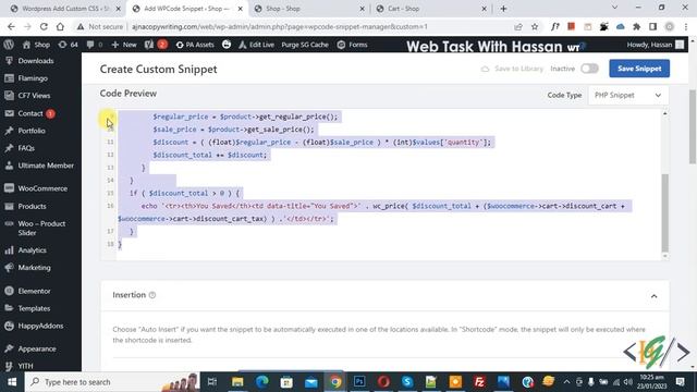 How to Show How Much Customer Saved in WooCommerce Cart and Checkout using Custom Code in WordPress смотреть онлайн