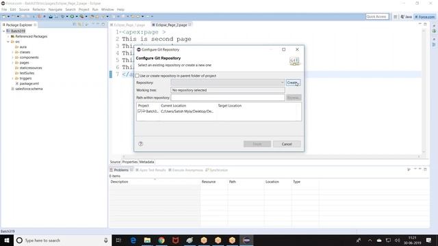 Salesforce Project setup with Eclipse and GIT || Salesforce Online Training смотреть онлайн