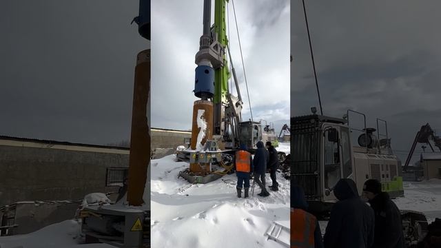Zoomlion ZR255D работает с обсадным столом