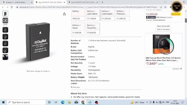 Enel14 batery review / Nikon d5100 battery|d5500 battery | DigiTech ENEL14 / Nikon camera battery смотреть онлайн