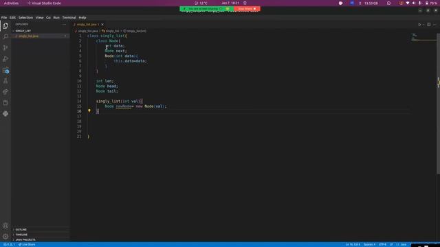 Singly Linked List Data Structure (Concept and Implementation) in JAVA. смотреть онлайн