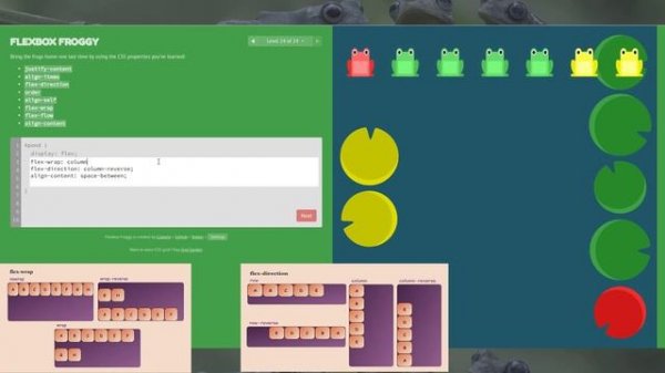 Flexbox Froggy | Lvl 24 | SOLUTION WALKTHROUGH