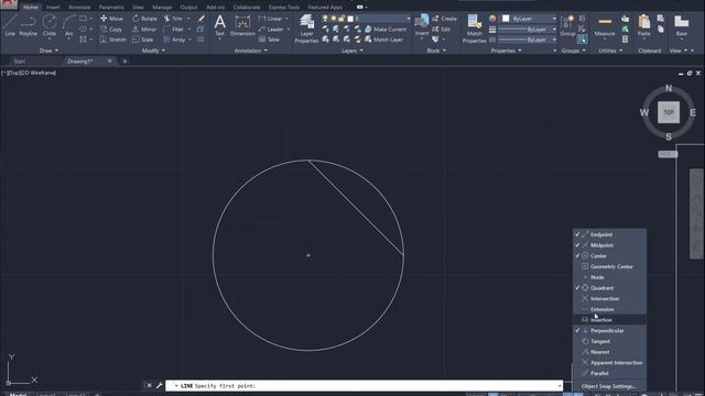 Autocad - Object Snap смотреть онлайн