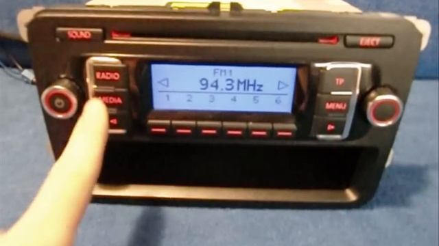 VW RCD 210 MP3 / Radio Autoradio Carradio Car 1K0035156BX / Http://www.schwab-onlineshop.de