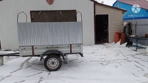 Как увеличить прицеп. Как переделать прицеп.Как увеличить борт прицепа своими руками. Переделка_.mp4