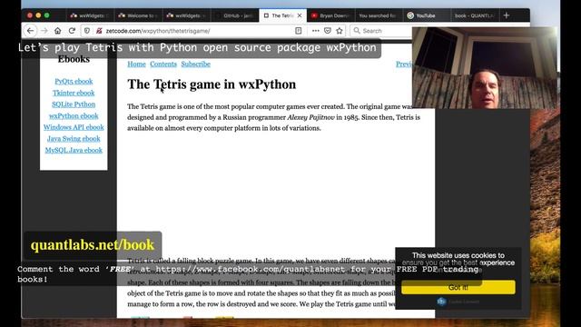 Let’s play Tetris with Python open source package wxPython смотреть онлайн