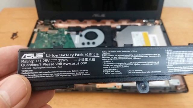 Asus Laptop Battery Removal & ASUS Battery Replacement - ASUS battery not charging - Easy Fix смотреть онлайн