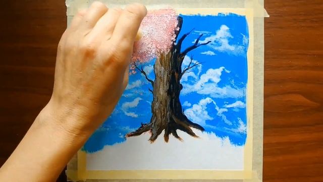 Райское дерево / Рисовать легко /Акриловая живопись. смотреть онлайн