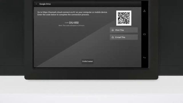 Lexmark Cloud Connector—Adding profiles using a printer account смотреть онлайн