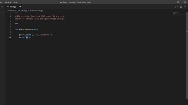Solving Python Prompts #10 | Making Change смотреть онлайн