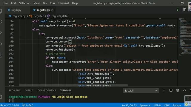 How to Create GUI Forget Password with Database in Login System in Python Tkinter #Part1 смотреть онлайн