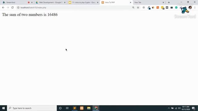 Lecture 45 | 12-10-2020 | Intro to php 3rd lecture смотреть онлайн