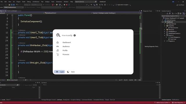 C# Create Modern Menu whit Dark Mode in Windows Form смотреть онлайн