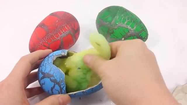 Яйцо Динозавра Растущее в воде Dinosaur Egg Learn Colors Slime Play Doh Icecream Surprise Egg Toys смотреть онлайн