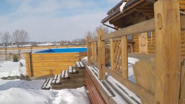 Деревянные дома. Сруб. Коробка деревянного дома построенный по методу "дикий сруб". смотреть онлайн