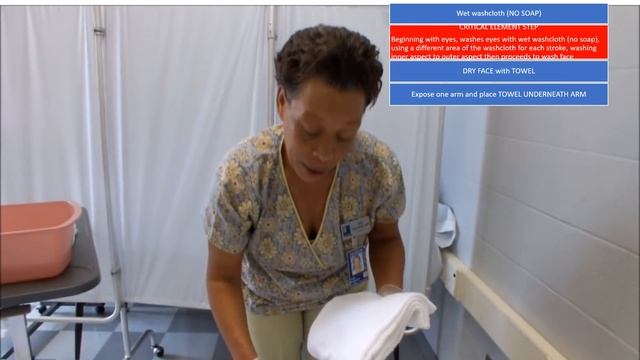 PEARSON VUE/CREDENTIA 2022 - GIVES MODIFIED BED BATH (Face and One Arm, Hand, & Underarm смотреть онлайн