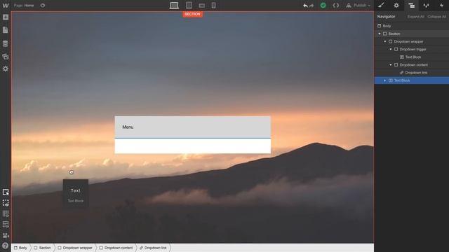Custom dropdown menu - Webflow interactions & animations tutorial смотреть онлайн