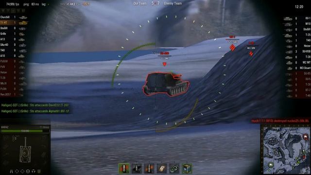 WOT: Arctic Region - T1 heavy - 7 frags - Patrol Duty, Defender смотреть онлайн