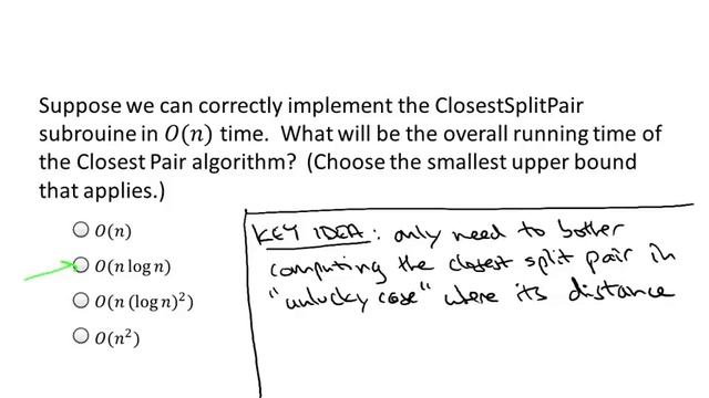 3 4 On log n Algorithm for Closest Pair I Advanced Optional 32 min смотреть онлайн
